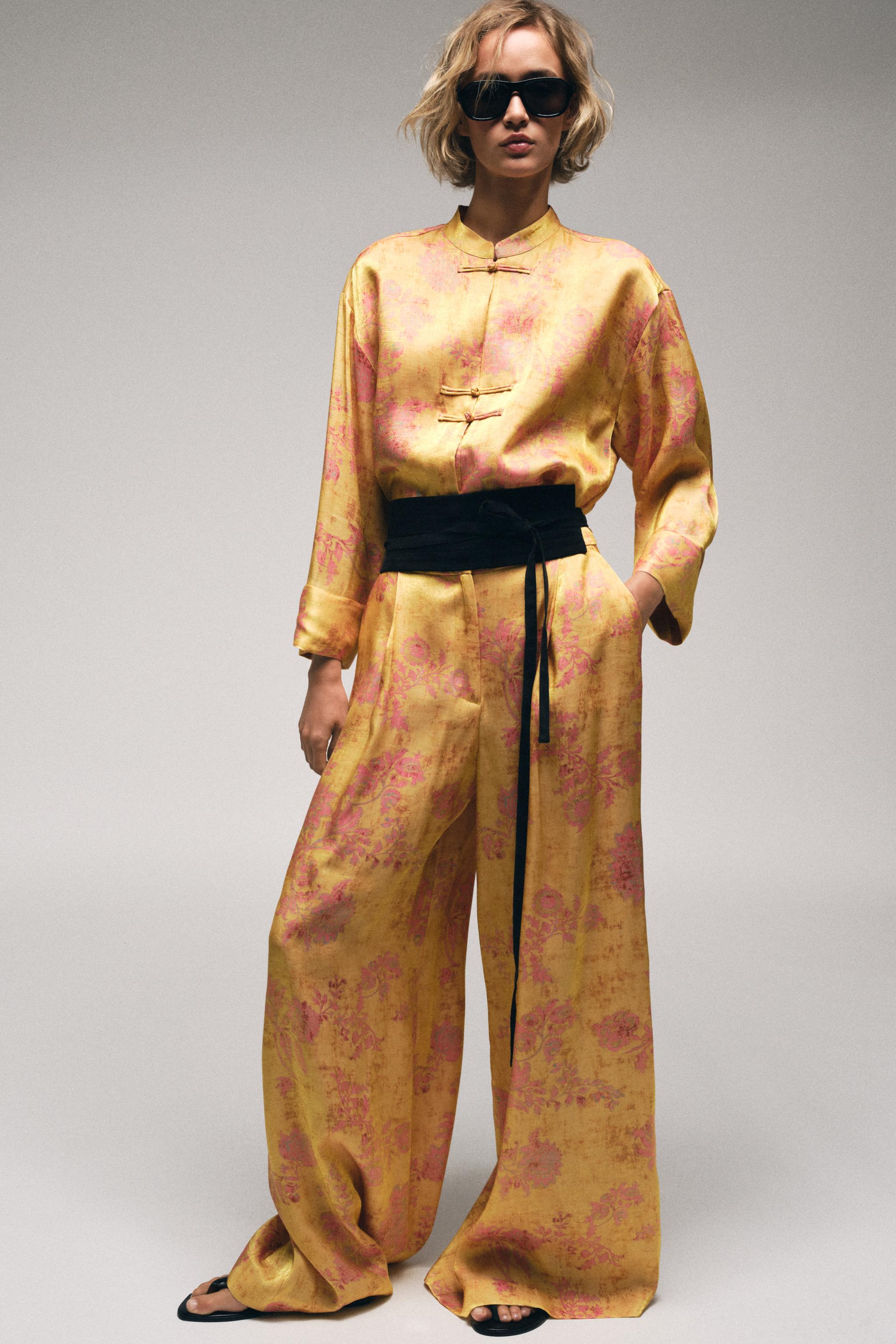 FLORAL PRINT PALAZZO PANTS